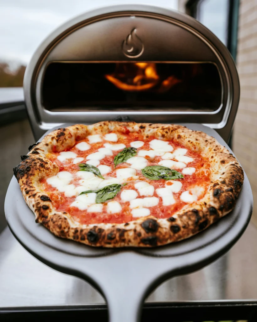 Pizza in oven