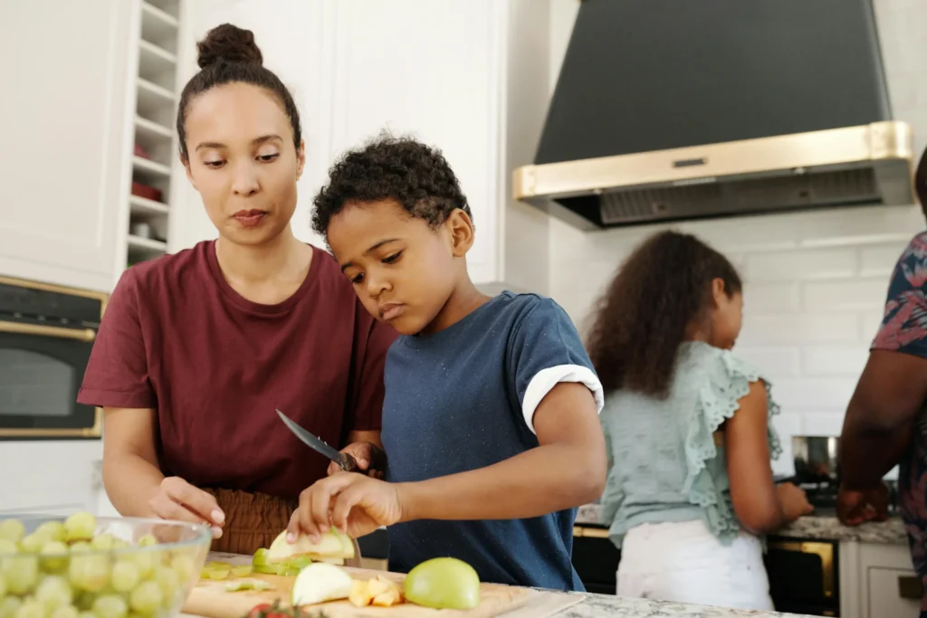Vegetarisch koken met kinderen