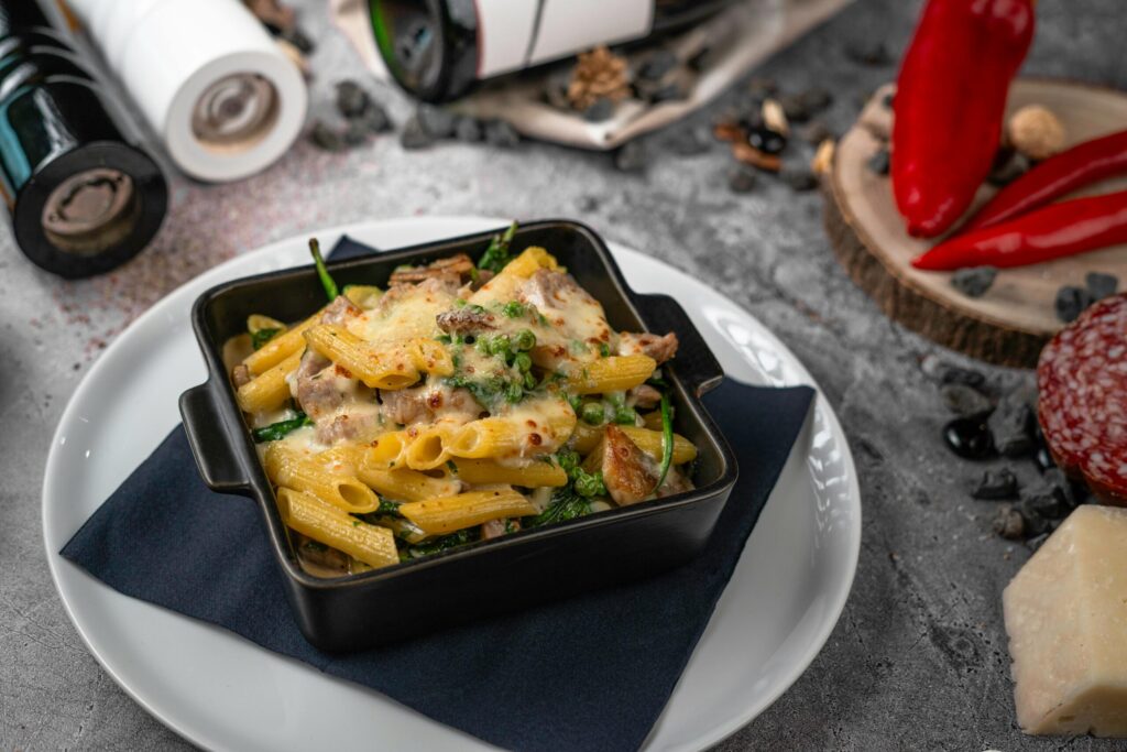 pasta met citroen en courgette
