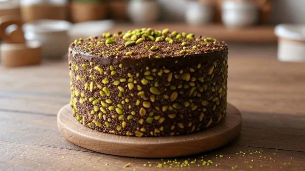 glutenvrije taart met pistache chocola
